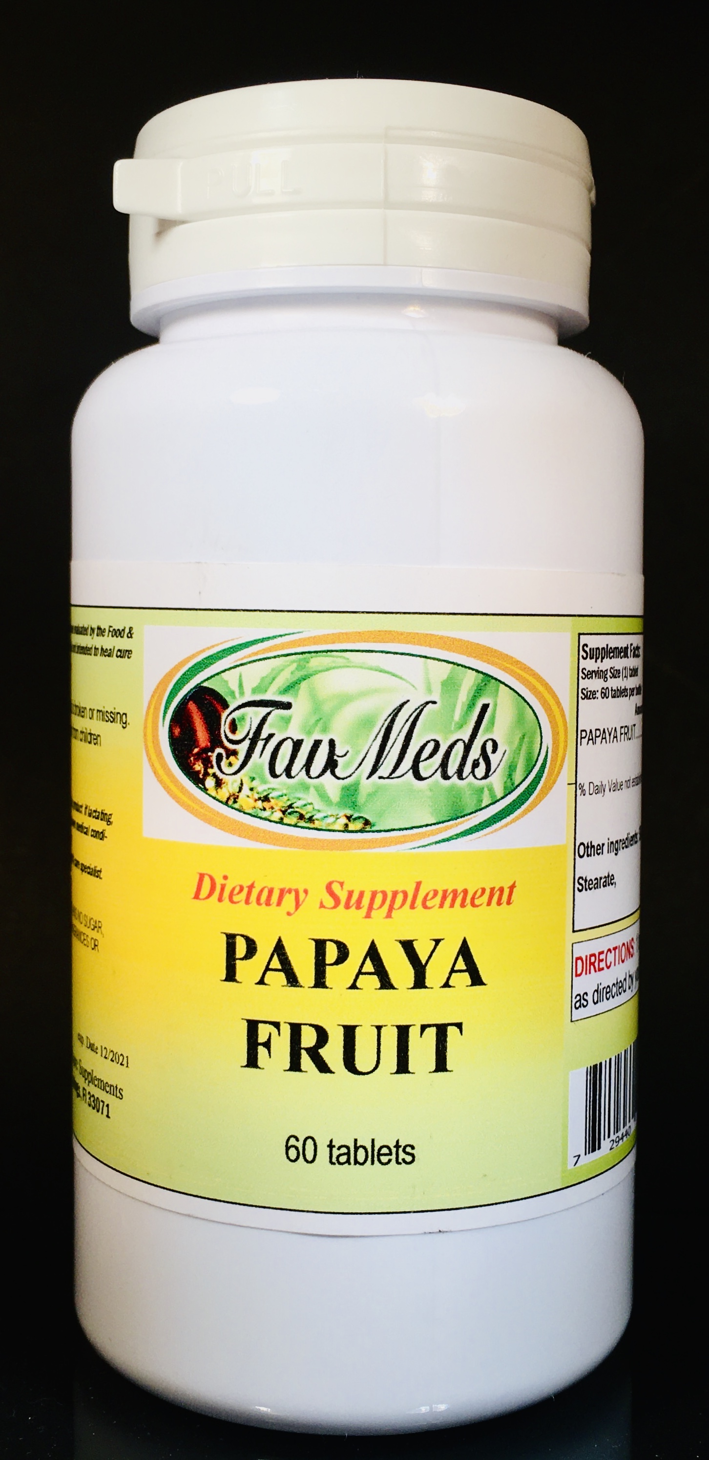 Papaya Fruit Extract 500mg - 60 tablets